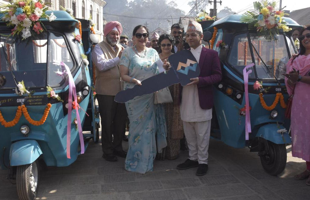 Indian Women's Association donates two electric vehicles in Nepal_40.1