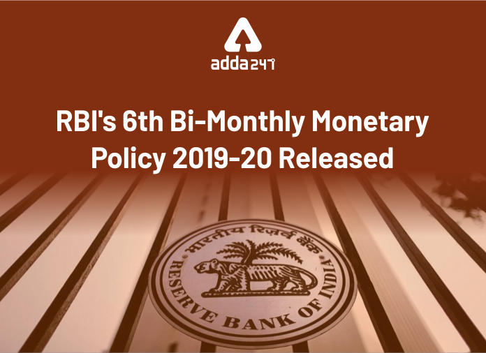 RBI's 6th Bi-monthly Monetary Policy 2019-20 released: RBI keeps repo rate unchanged at 5.15%_30.1