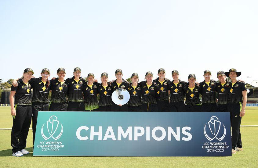 Australia presented with ICC Women's Championship trophy_40.1