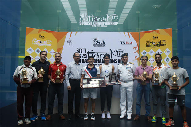 Saurav Ghosal and Joshna Chinappa Clinched 77th Senior National squash championships_40.1