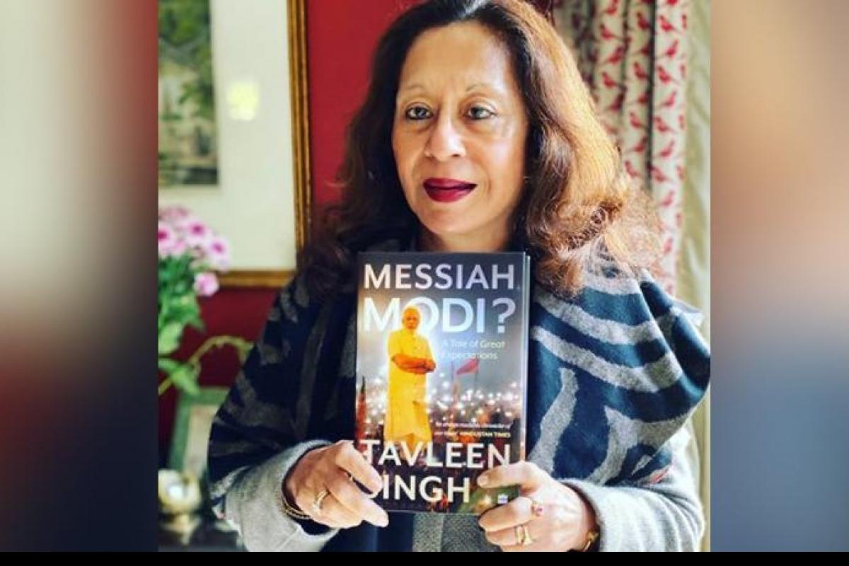 A book entitled 'Messiah Modi: A Great tale of expectations' penned by Tavleen singh_40.1