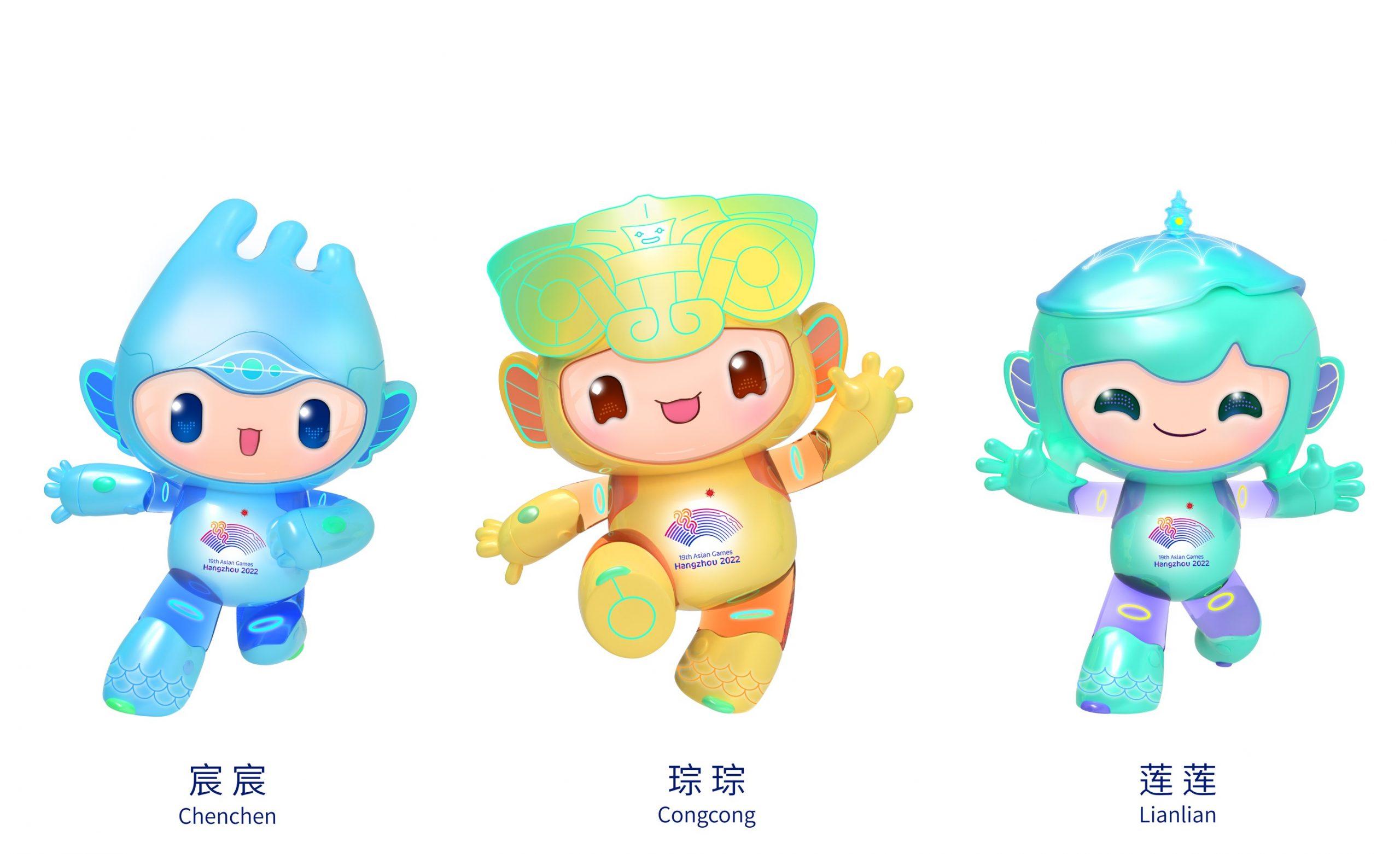  The Smart Triplets To Be The Mascot 19th Asian Games