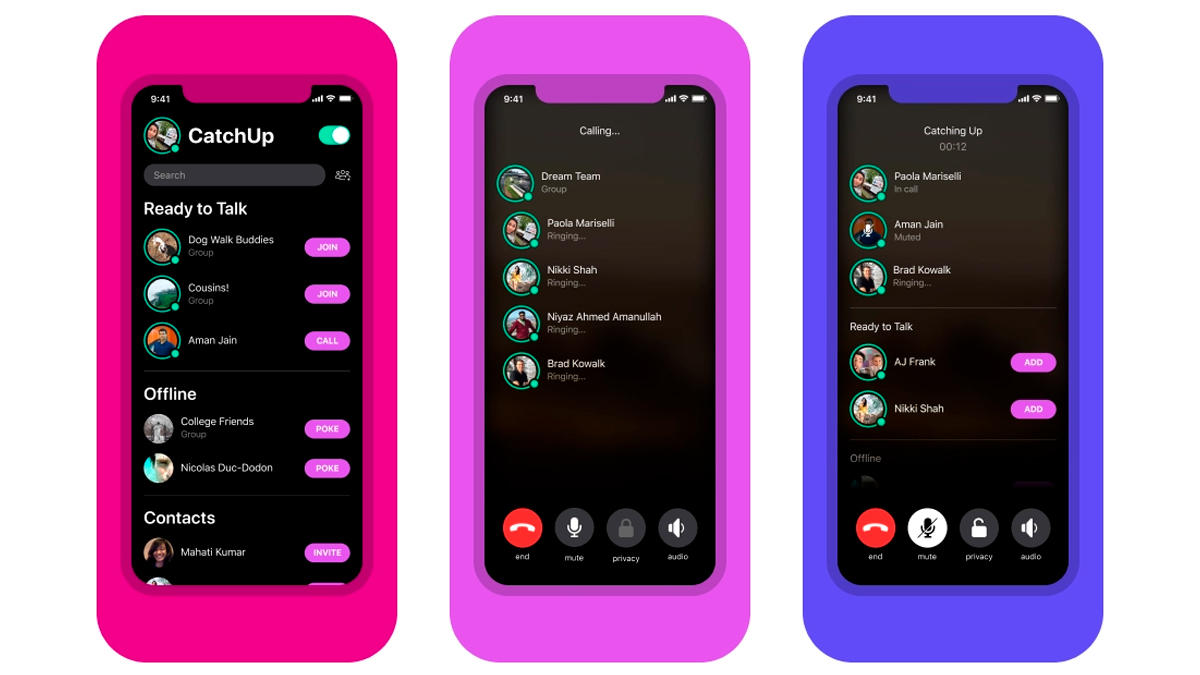 Facebook launches calling application "CatchUp"_40.1