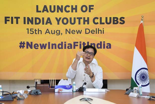 Kiren Rijiju launches initiative "Fit India Youth Clubs"_30.1