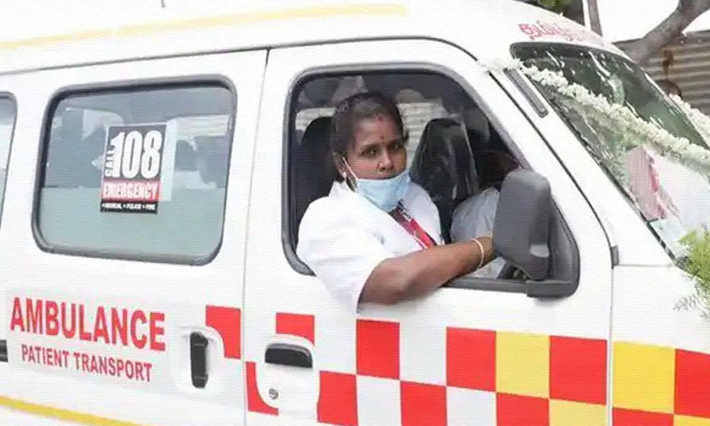 Tamil Nadu appoints India's 1st-ever woman ambulance driver_40.1