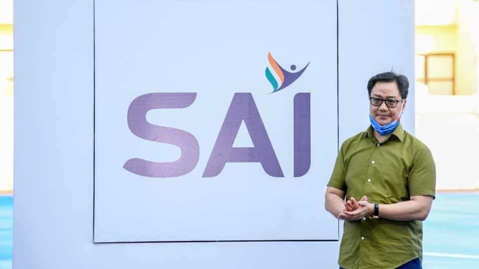 Kiren Rijiju launches new logo of Sports Authority of India_50.1