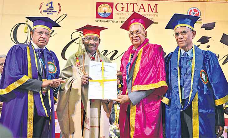 ISRO Chairman K Sivan receives Doctor of Science Honorary Doctorate_30.1