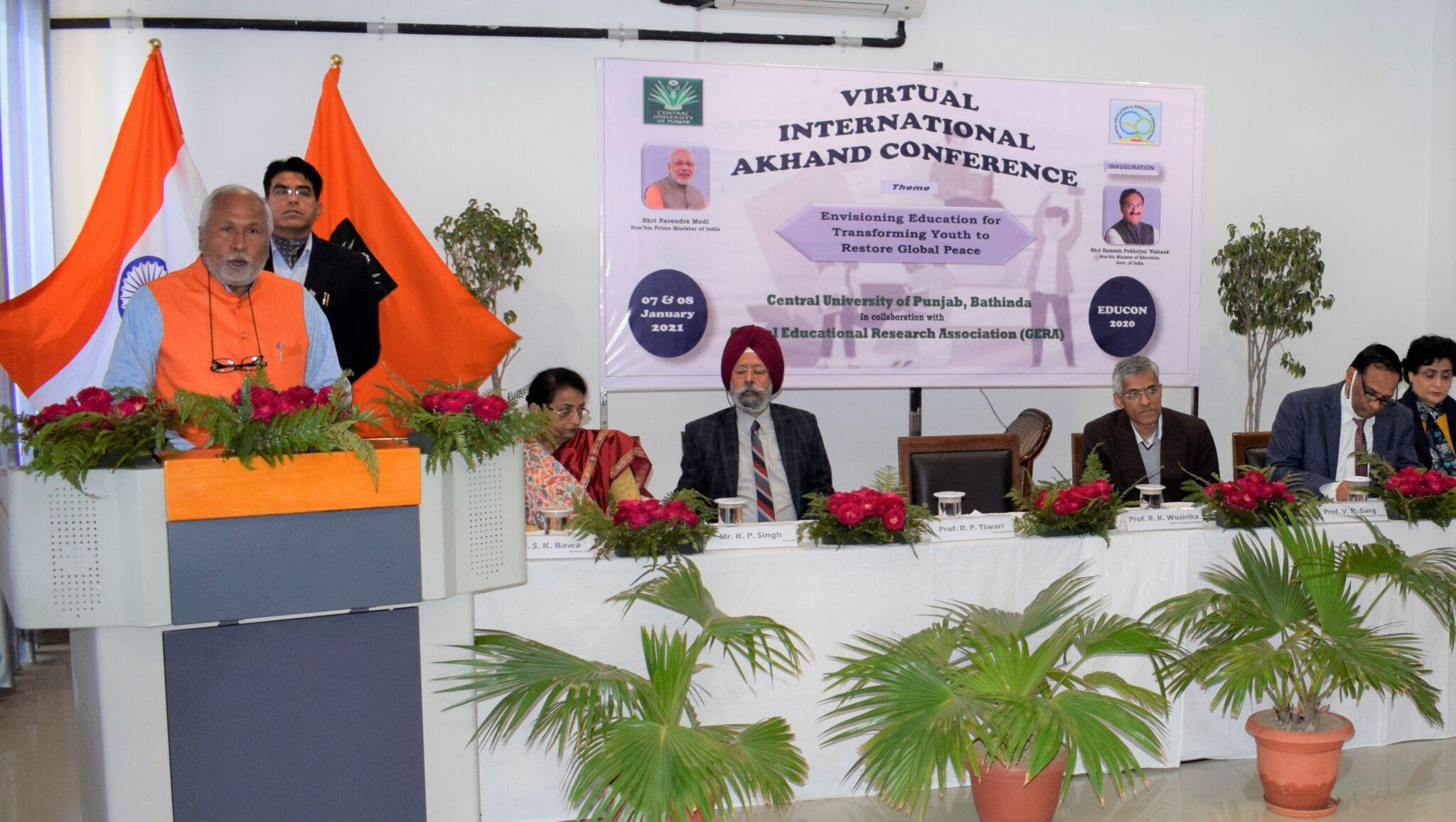 Ramesh Pokhriyal inaugurates International Akhand Conference 'EDUCON-2020'_30.1