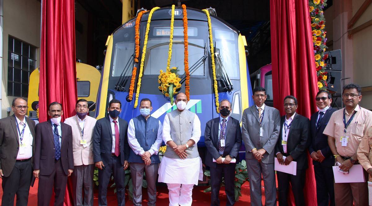 Rajnath Singh unveils India's 1st indigenously developed driverless metro car_50.1