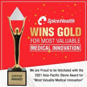 SpiceHealth wins Gold Stevie Award 2021_4.1