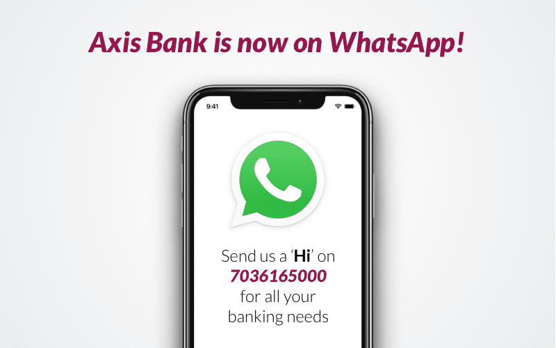 Axis Bank crosses one million customers on WhatsApp banking_40.1