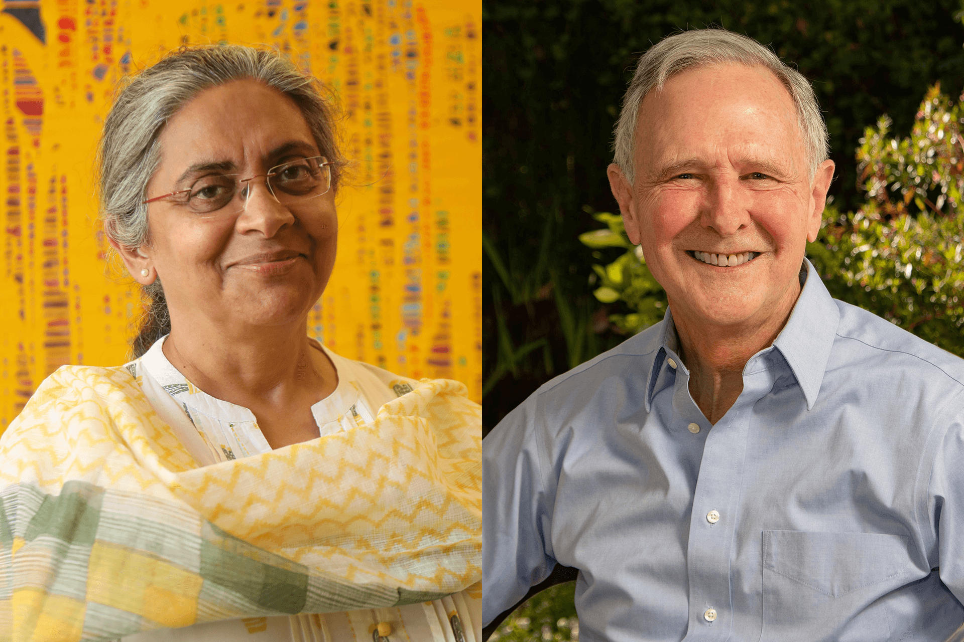 Prof Eric Hanushek and Dr. Rukmini Banerji awarded the 2021 Yidan Prize_50.1