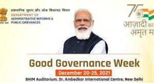 Union Minister Good Governance Week 2021 : 20-25 December_4.1