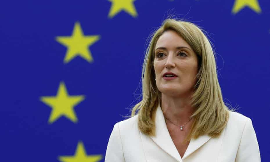 Roberta Metsola takes over EU parliament presidency 2022_30.1