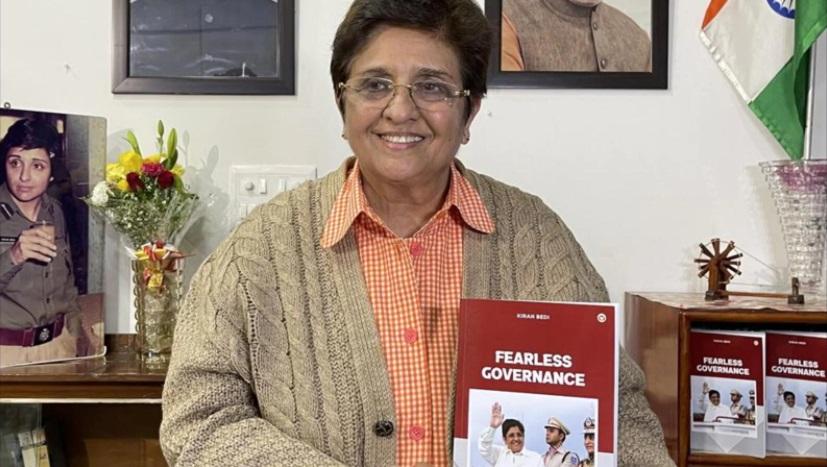 A book titled "Fearless Governance" authored by Kiran Bedi_50.1