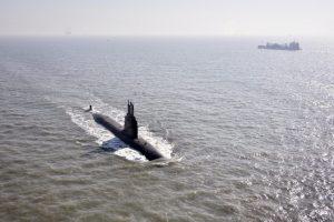 Indian Navy's: Sea Trials of 1st Sea Sortie of 5th Scorpene Submarine 'Vagir' begins_4.1
