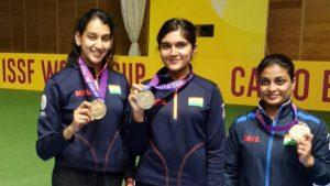 ISSF Word Cup 2022: Shri Nivetha, Esha, Ruchita win gold in women's_4.1
