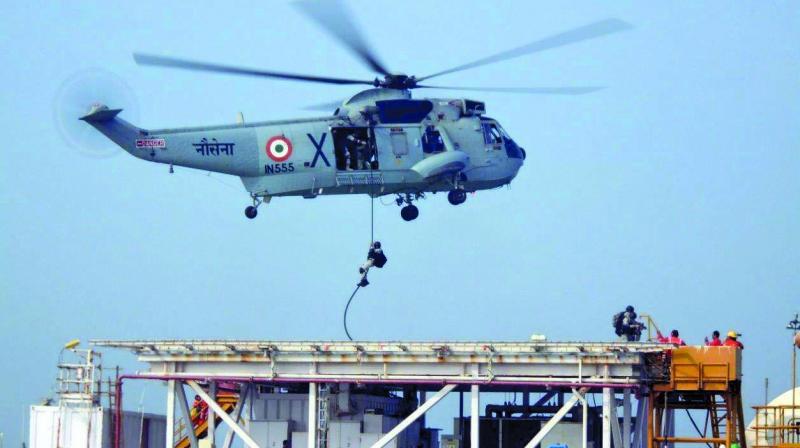 Western Naval Command conducts security exercise 'Prasthan' in Mumbai Offshore_30.1