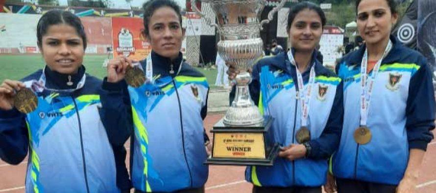 The women's team from Indian Railways has won gold in the National Cross Country Championship_40.1