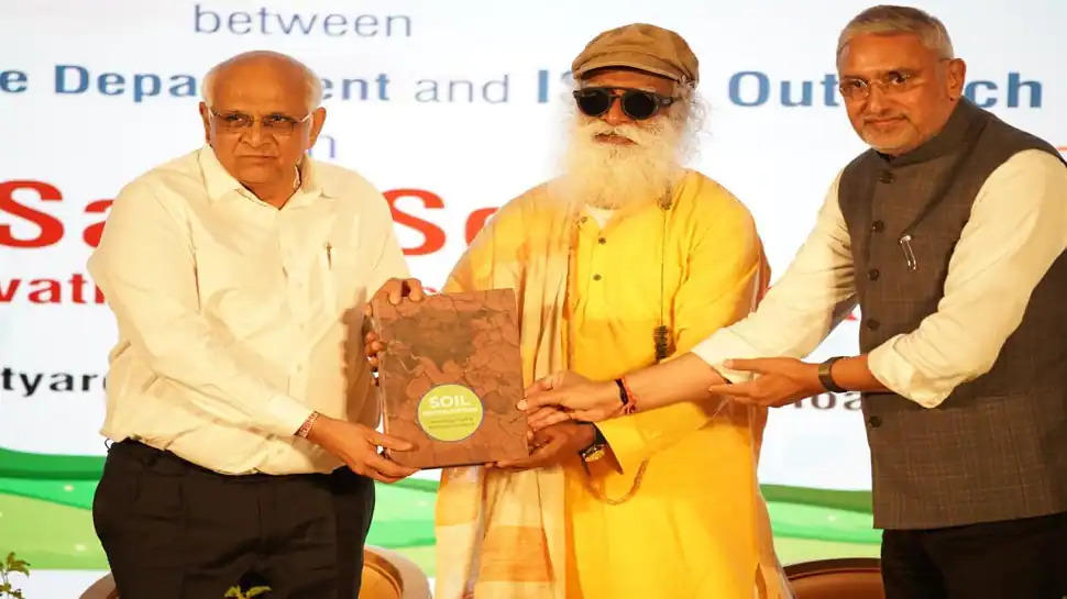 Gujarat government inked an agreement with Isha Outreach to conserve soil_50.1