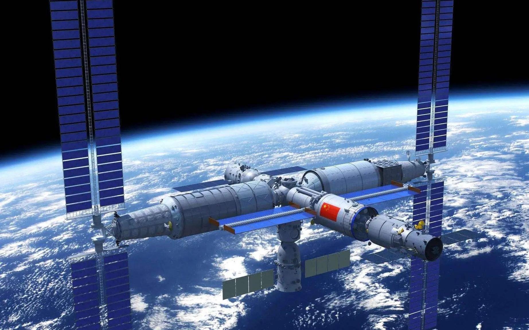 China launched a Crewed Mission to build the Tiangong Space Station_50.1
