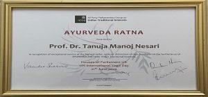 UK Parliament honours Tanuja Nesari with Ayurveda Ratna award_4.1