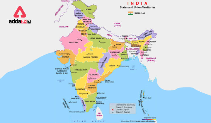  States and CapitalsComplete List of 28 States and Capitals of India and 8 UTs 2022_100.1