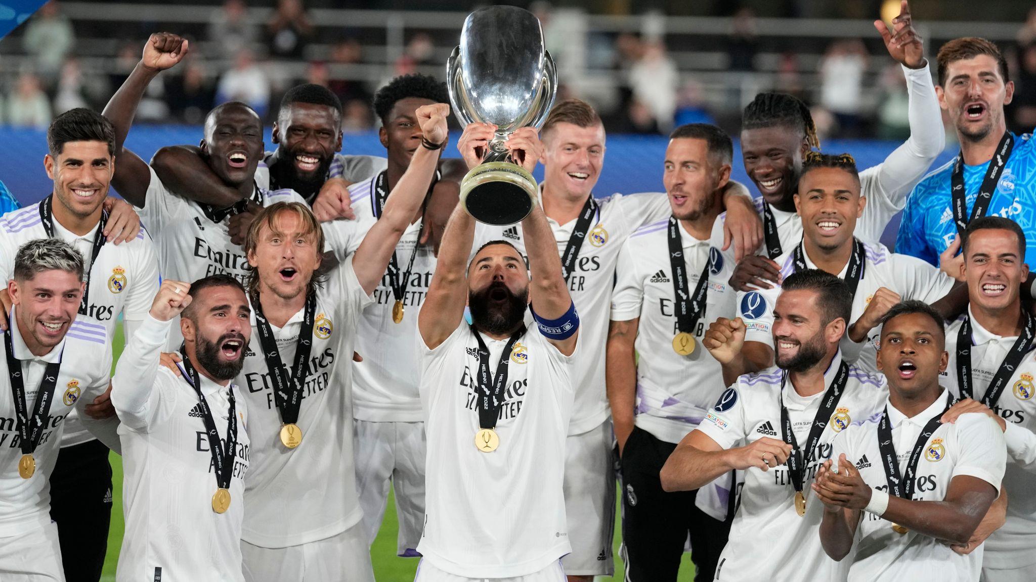 Real Madrid beat Eintracht Frankfurt 20 to win 2022 UEFA Super Cup