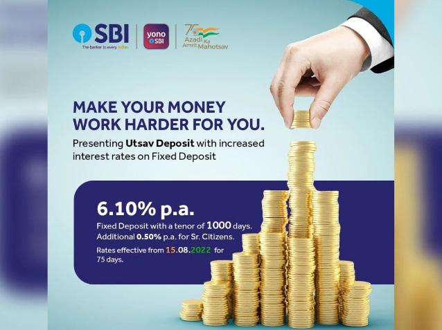 State Bank Of India Launched Utsav Fixed Deposit Scheme 