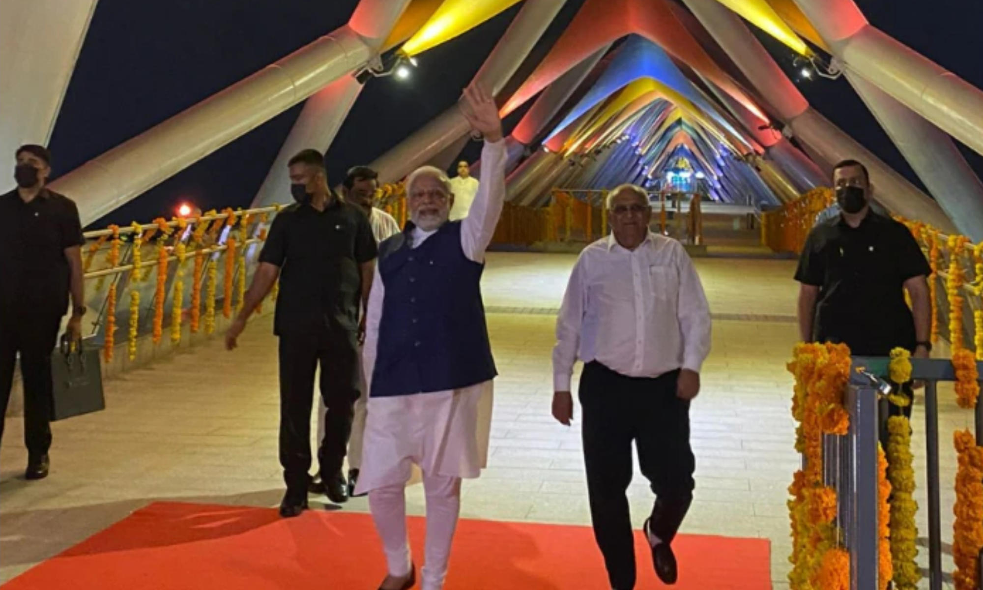 PM Modi to inaugurate pedestrian-only 'Atal Bridge' on Sabarmati river_50.1