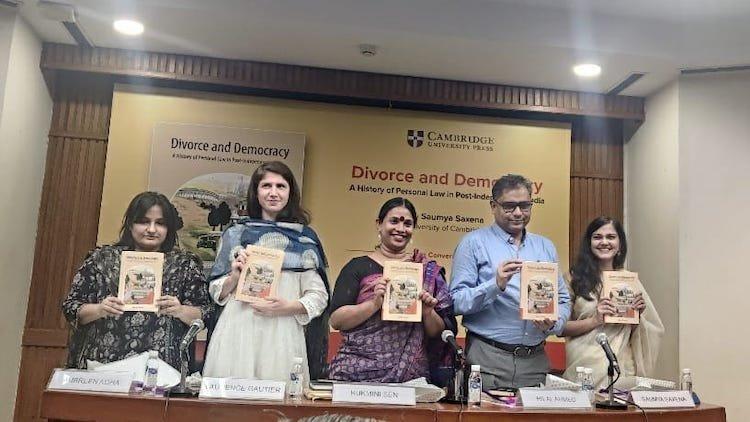 A book titled 'Divorce and Democracy: A History of Personal Law in Post-Independence India' by Saumya Saxena_40.1