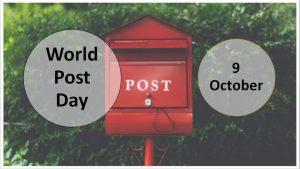 World Post Day 2022 celebrates on 9th October_4.1