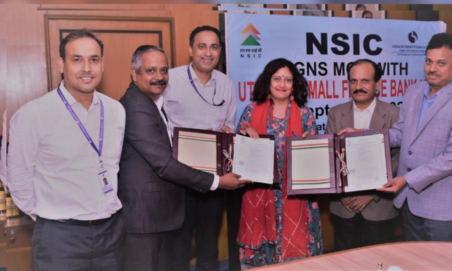 NSIC and Utkarsh Small Finance Bank signs MoU