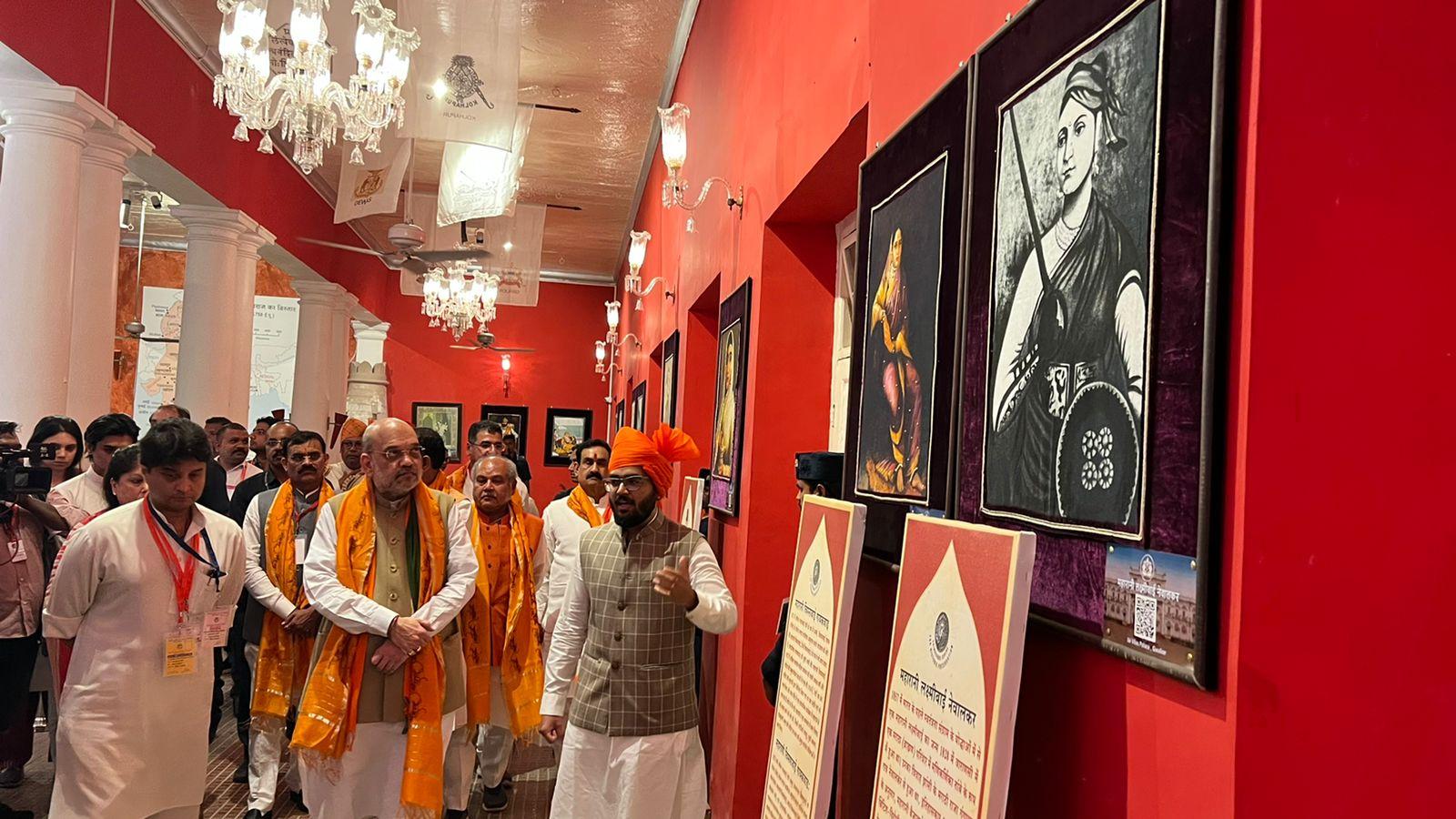 Amit Shah inaugurates 'Gatha Swaraj Ki' gallery in Scindia Museum, Gwalior_30.1