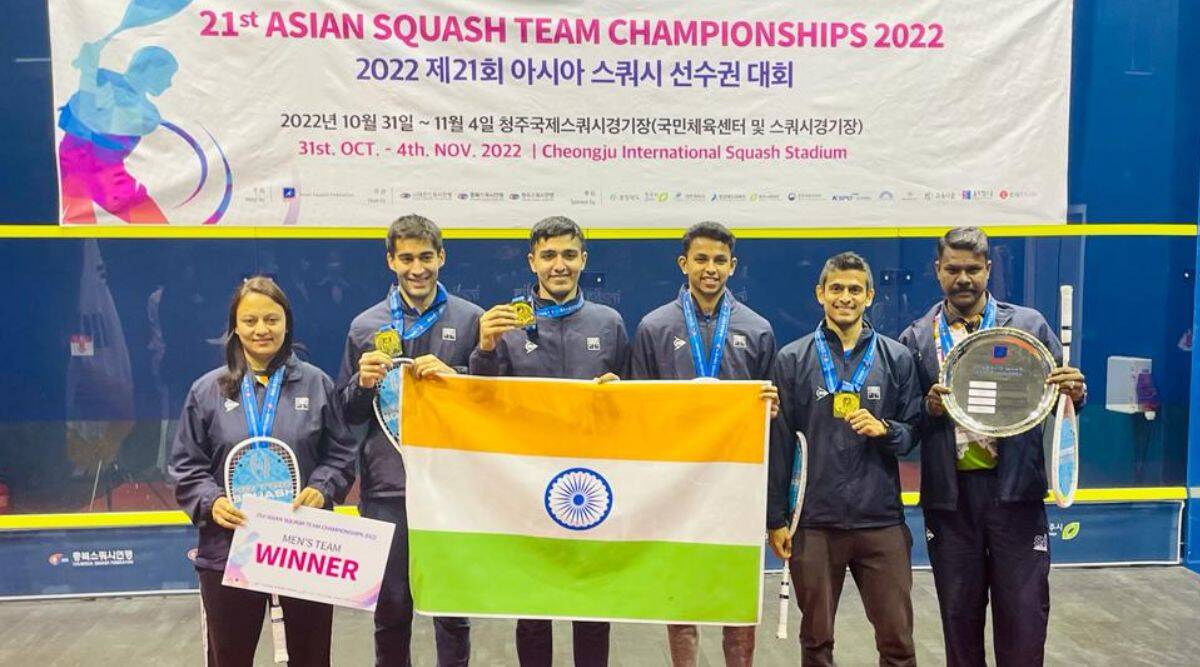 Indian men's squash team won gold medal in Asian Squash Team Championships_40.1