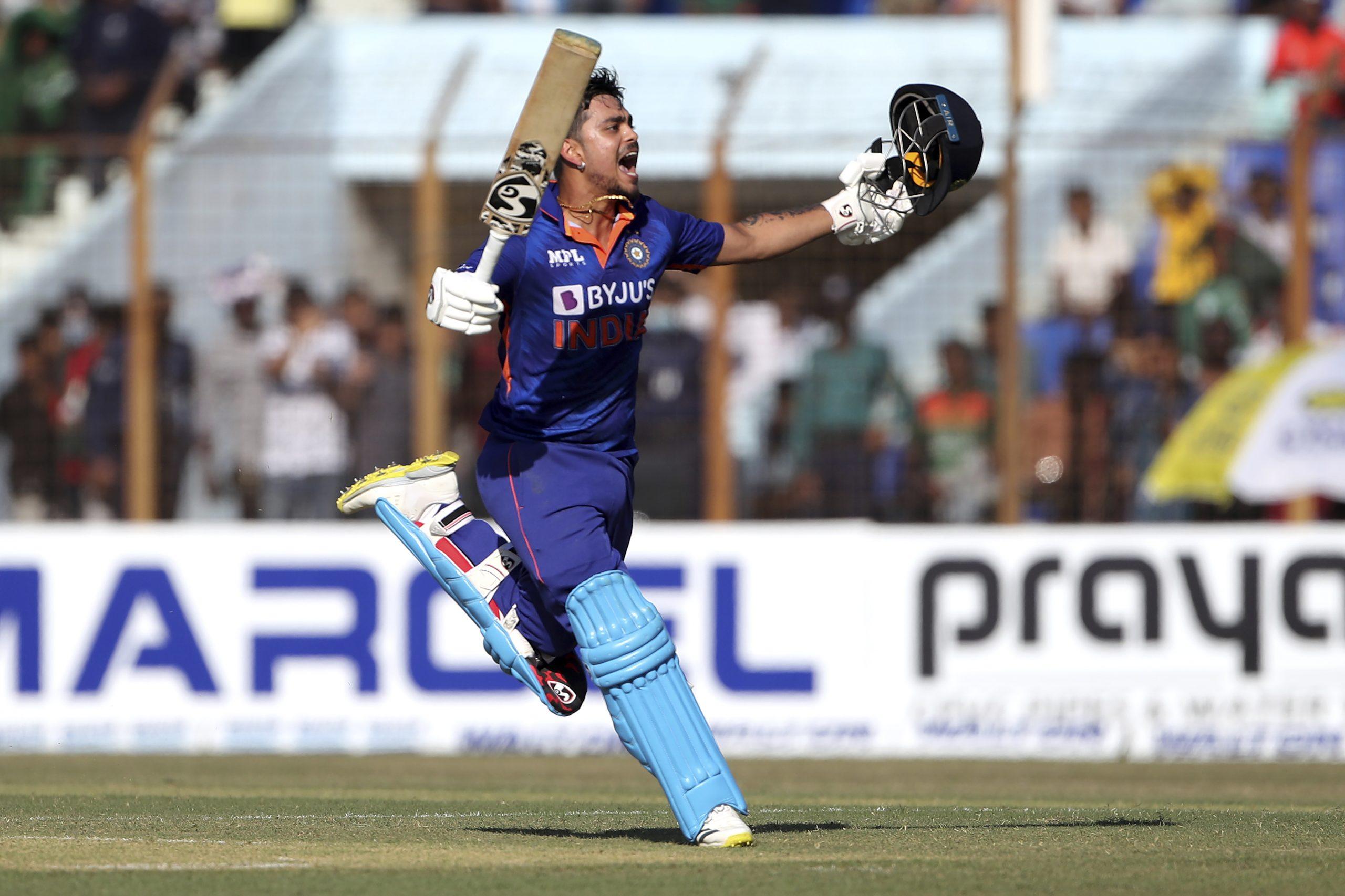 Indian batter Ishan Kishan hits fastest ODI double hundred off 126 balls_40.1