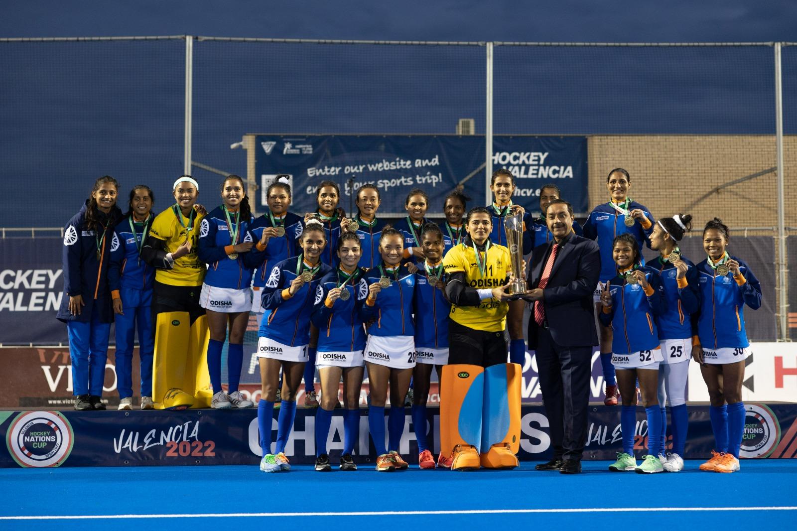 India Hockey Team Win s Women s FIH Nations Cup 2022