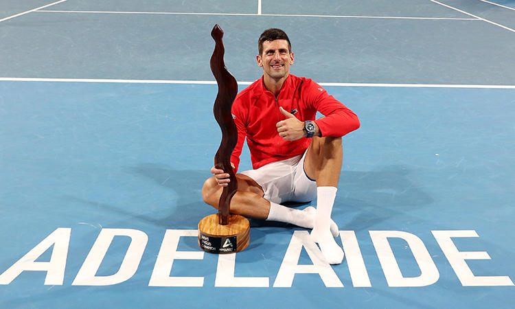 Novak Djokovic saves championship point to beat Korda to Adelaide title_40.1