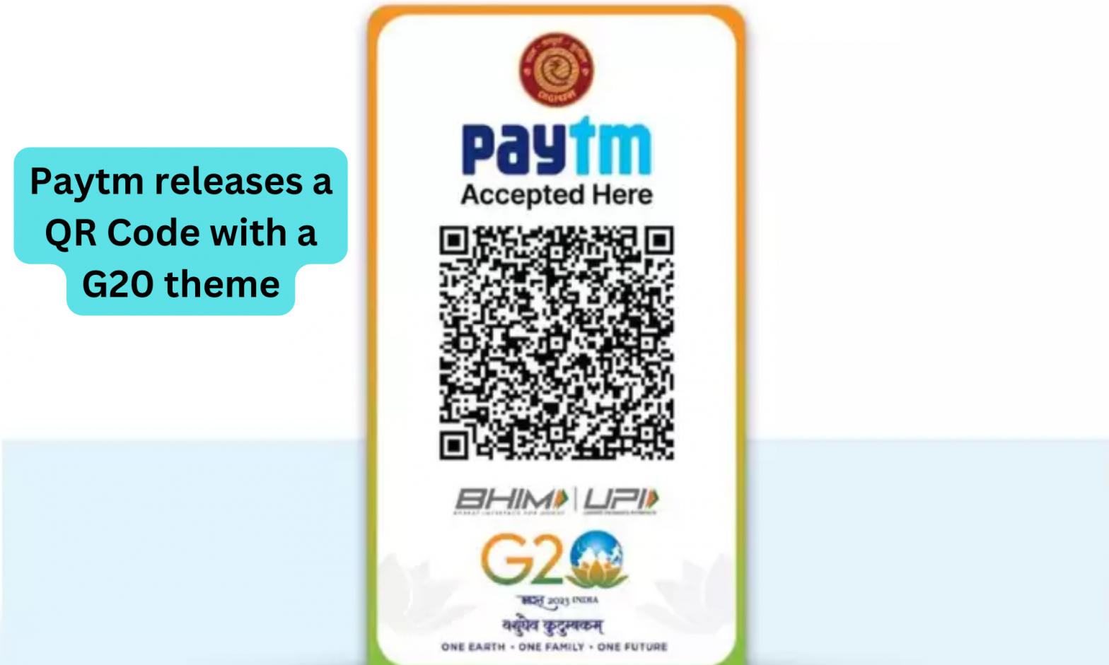 Paytm releases a QR Code with a G20 theme