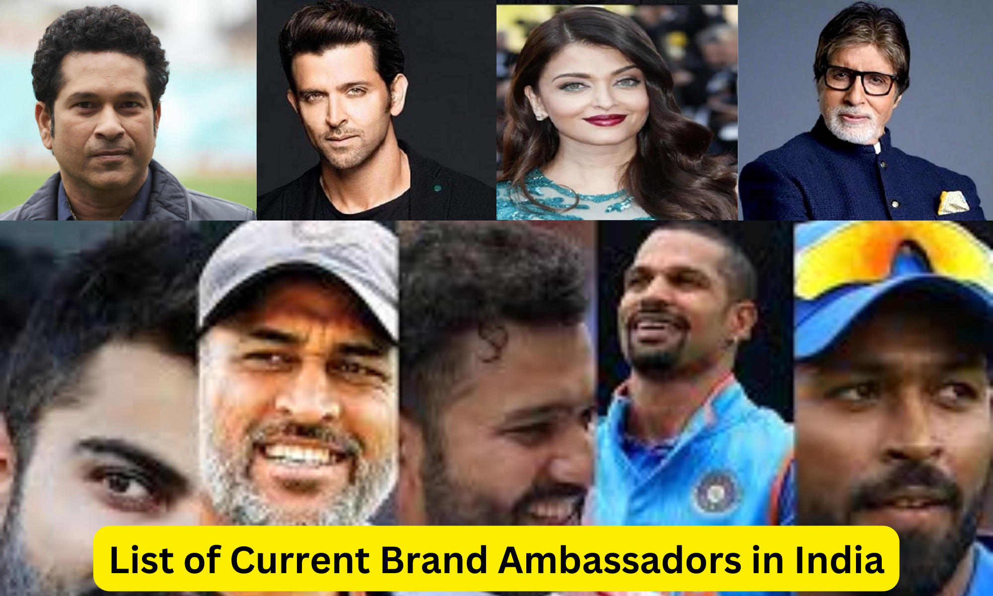 List of Current Brand Ambassadors in India, Corporate and Govt Led_40.1