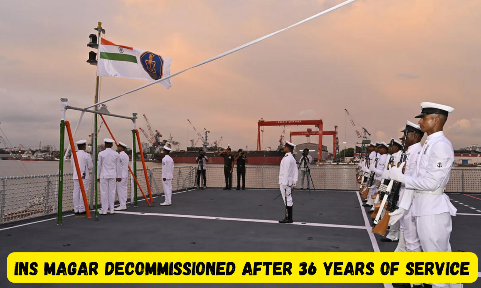 INS Magar Decommissioned After 36 Years of Service