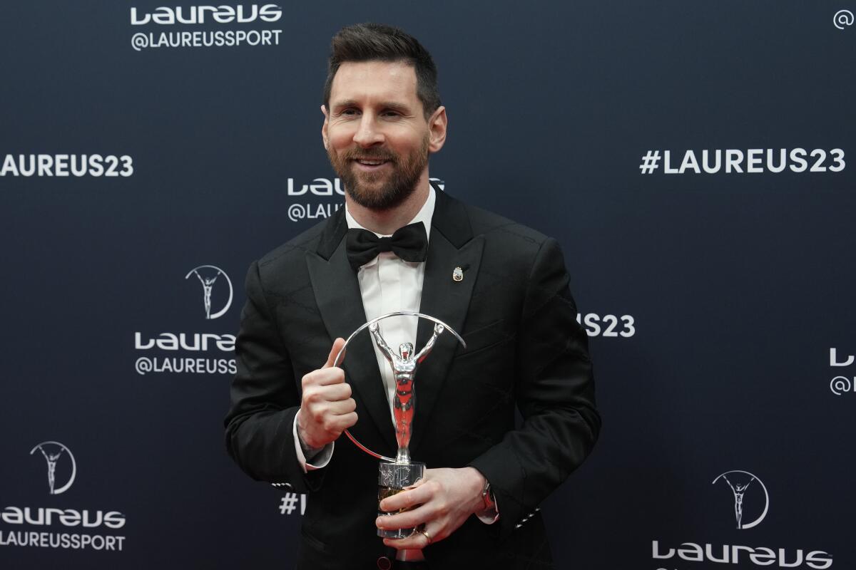 Argentina's Lionel Messi wins Laureus sportsman of the year 2023_50.1