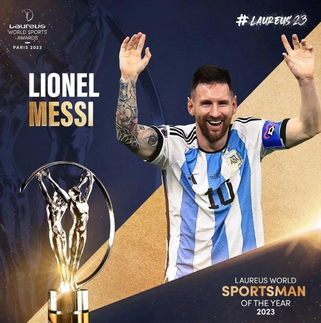 अर्जेंटीना के लियोनेल मेसी ने जीता लॉरियस स्पोर्ट्समैन ऑफ द ईयर 2023 |_4.1