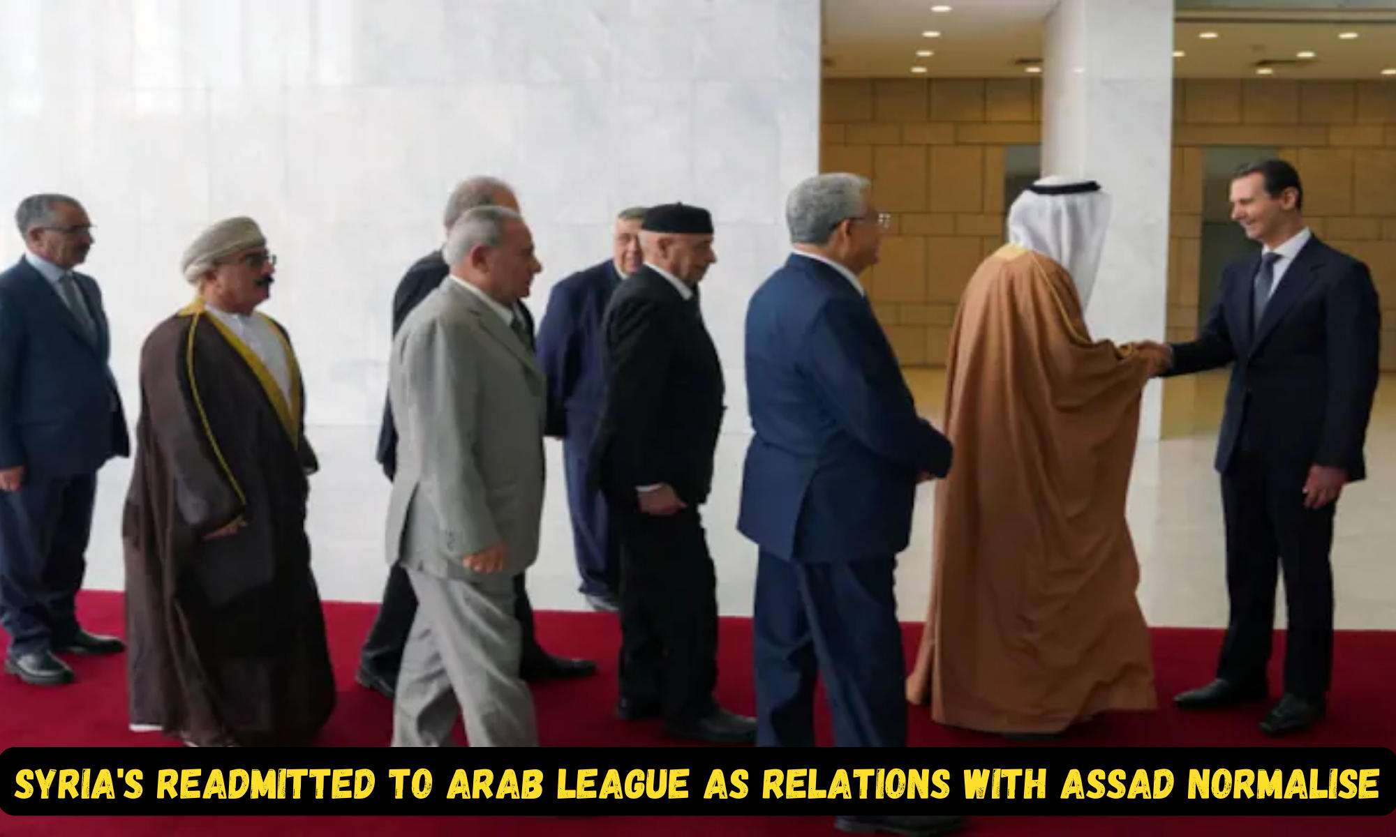 Syria's Readmitted to Arab League as relations with Assad normalize_40.1