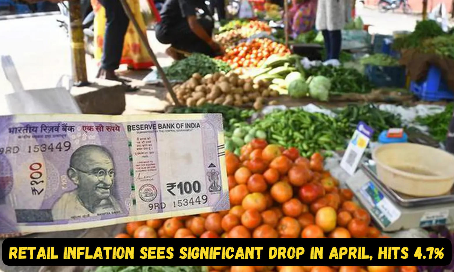 Retail Inflation Sees Significant Drop in April, Hits 4.7%