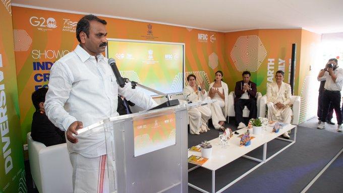 Dr. L Murugan inaugurates India Pavilion at Marché du Film at 76th Cannes International Film Festival_50.1
