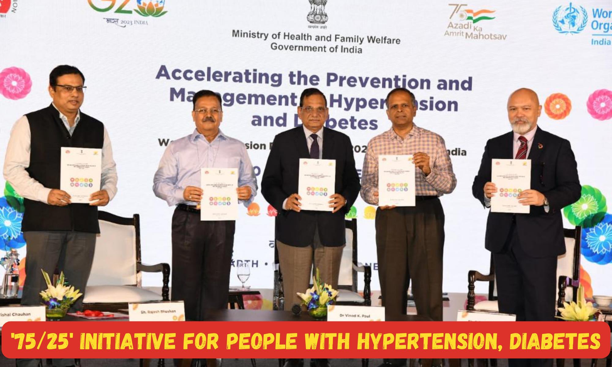 '75/25' initiative for people with hypertension, diabetes launched_40.1