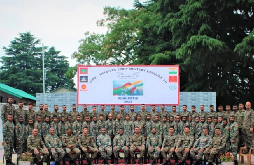 Indo-Maldives Joint Military Exercise "Ekuverin" Commences at Chaubatia, Uttarakhand_50.1