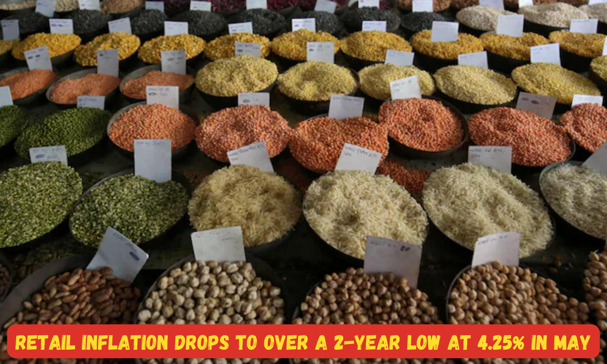 Retail inflation drops to over a 2-year low at 4.25% in May_50.1