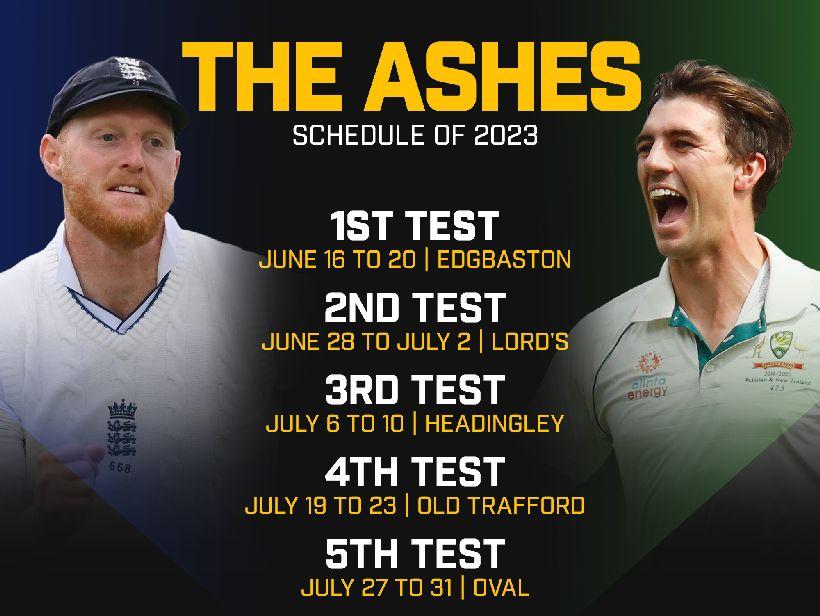 Ashes 2023 Schedule: Date, Timing, Team & Score_30.1